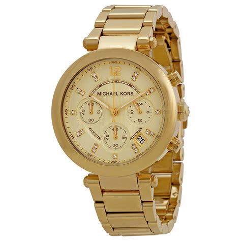 michael kors parker champagne dial